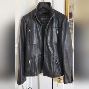 Women's Pelle Studio Wilsons Black Leather w/Thinsulate Jacket-S
